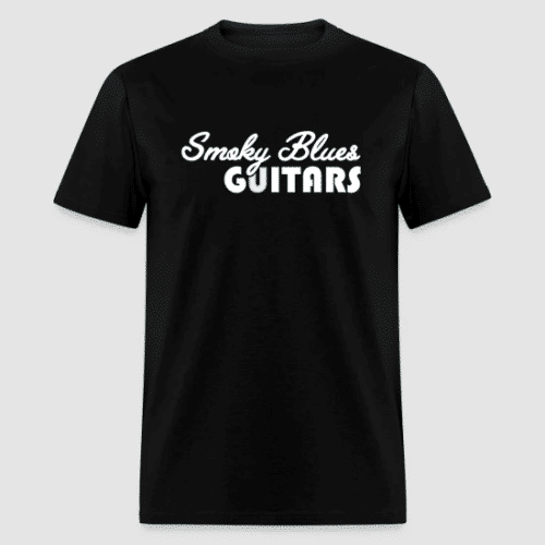 Smoky Blues Guitars Black t-shirt Back