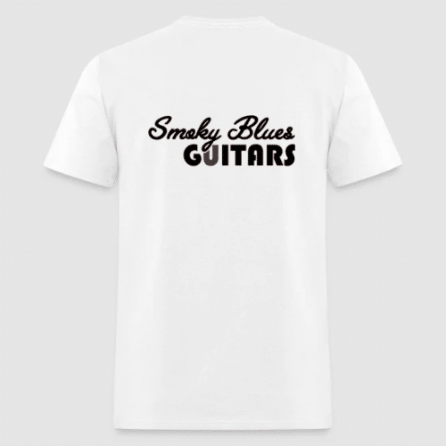 Smoky Blues Guitars White t-shirt Back